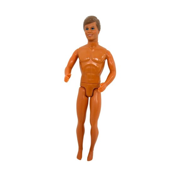 Ken Doll 1968 Mattel Mexico Brown Plastic Hair Blue Eyes Swivel Waist - Picture 9 of 15